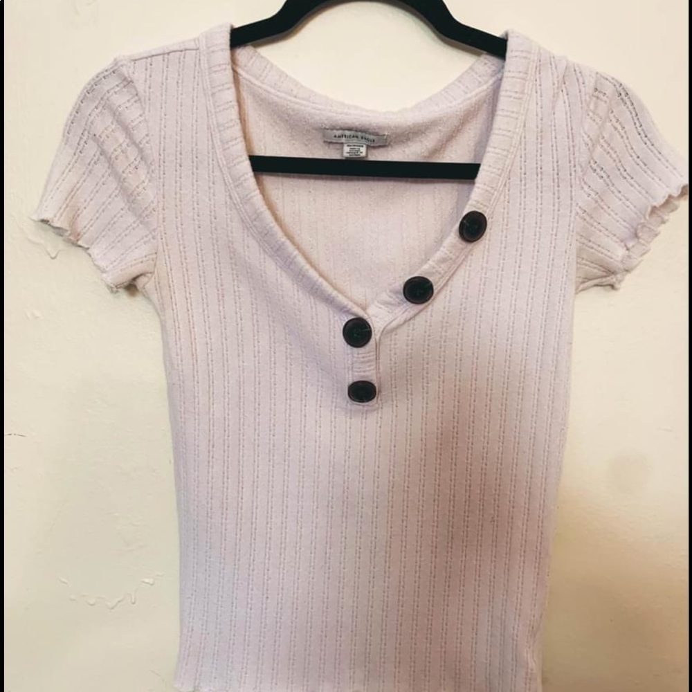 White 70’s inspired top